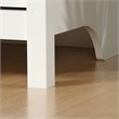 Pemberly Row Modern Engineered Wood Armoire in Soft White/Lintel Oak