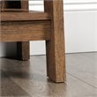 Pemberly Row 5-Shelf Transitional Engineered Wood Bookcase in Vintage Oak