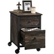Pemberly Row 2Drawers Vertical Black Wood Filing Cabinet Easy Assembly