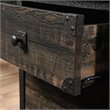 Pemberly Row 2Drawers Vertical Black Wood Filing Cabinet Easy Assembly