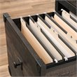Pemberly Row 2Drawers Vertical Black Wood Filing Cabinet Easy Assembly