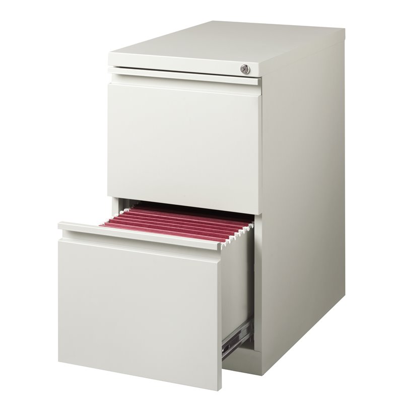 Pemberly Row 2 Drawer Mobile File Cabinet File in Light Gray