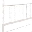 Pemberly Row Mid-Century Metal Full Size Canopy Bed in White