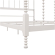Pemberly Row Mid-Century Metal Full Size Canopy Bed in White