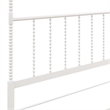 Pemberly Row Transitional Metal Queen Size Canopy Bed in White