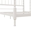 Pemberly Row King Size Canopy Bed in Metal in White - Easy Assembly