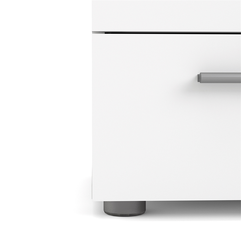 Pemberly Row 2 Drawer Nightstand in White