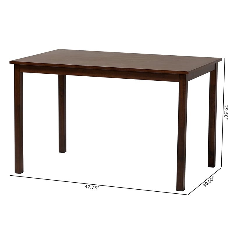 Pemberly Row Dining Table in Dark Brown