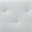 Pemberly Row Modern Faux Leather Tufted Queen Panel Headboard in White