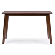 Pemberly Row 5 Piece Dining Set in Walnut and Black