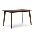 Pemberly Row 5 Piece Dining Set in Walnut and Black