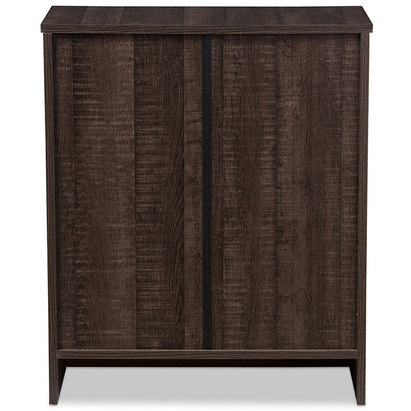 Pemberly Row Contemporary 3-Drawer Wood Storage Chest in Espresso