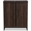Pemberly Row Contemporary 3-Drawer Wood Storage Chest in Espresso