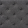 Pemberly Row Tufted Full Panel Headboard in Gray