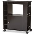 Pemberly Row Mobile Home Bar Cabinet in Dark Brown