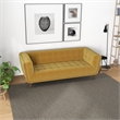 Pemberly Row Mid Century Modern Tufted Back Velvet Sofa in gold