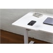 Pemberly Row Electric Height Adjustable Standing Desk in White