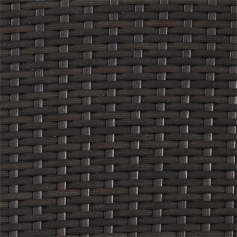 Pemberly Row Wicker Swivel Patio Arm Chair in Brown and Sand