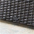 Pemberly Row Wicker Patio Chair in Brown and Mist
