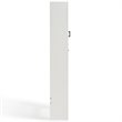 Pemberly Row Modern Wood Spacesaver Cabinet in Vintage White/Black