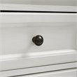 Pemberly Row Modern Wood Spacesaver Cabinet in Vintage White/Black