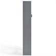 Pemberly Row Modern Wood Spacesaver Cabinet in Vintage Gray/Black