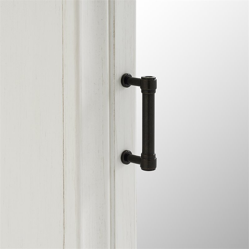 Pemberly Row Mirror Medicine in Vintage White Cymax Business