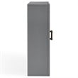 Pemberly Row Transitional Wood Medicine Cabinet in Vintage Gray