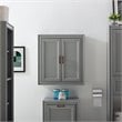 Pemberly Row Transitional Wood Medicine Cabinet in Vintage Gray