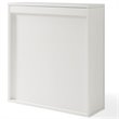 Pemberly Row Modern Wood Medicine Cabinet with Shelves in Vintage White