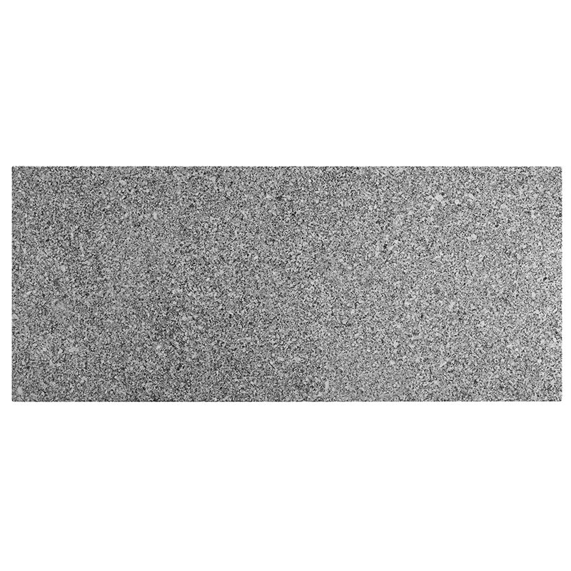 Pemberly Row Traditional Wood/Granite Kitchen Cart in Gray/Chrome