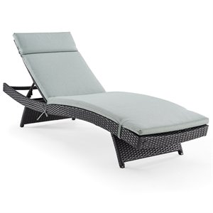 pemberly row patio chaise lounge in brown and mist