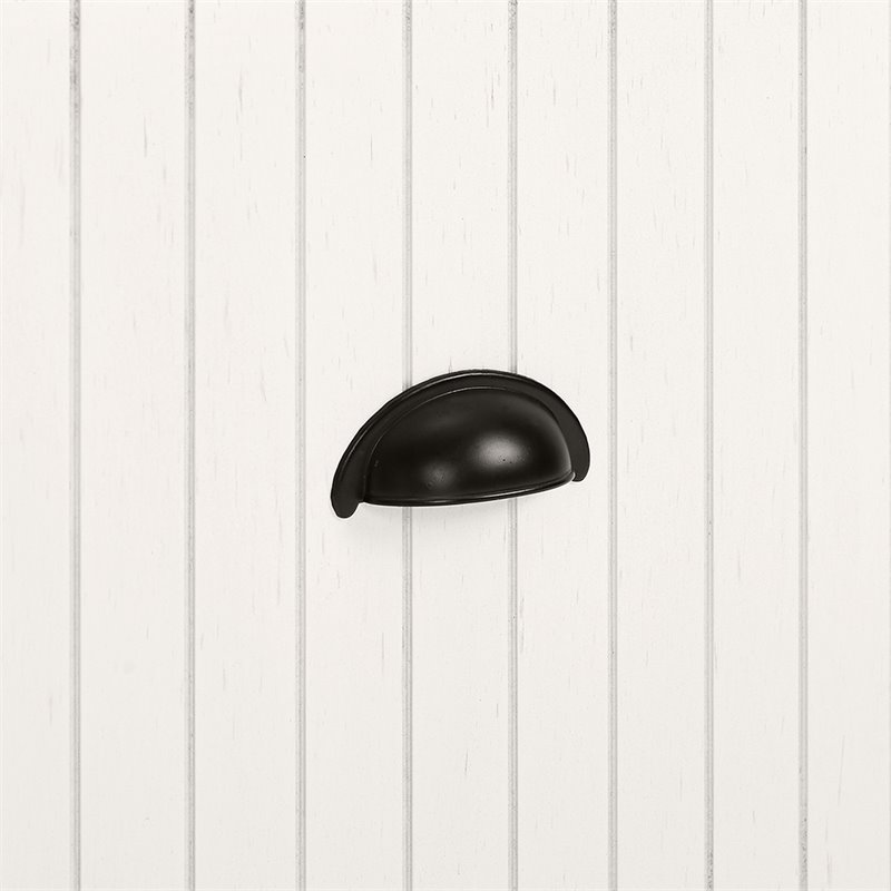 Pemberly Row 4-Hook Coastal Wood Corner Hall Tree in Distressed White