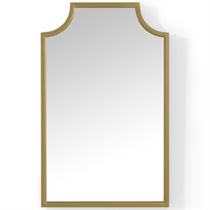 pemberly row decorative bathroom mirror in soft gold