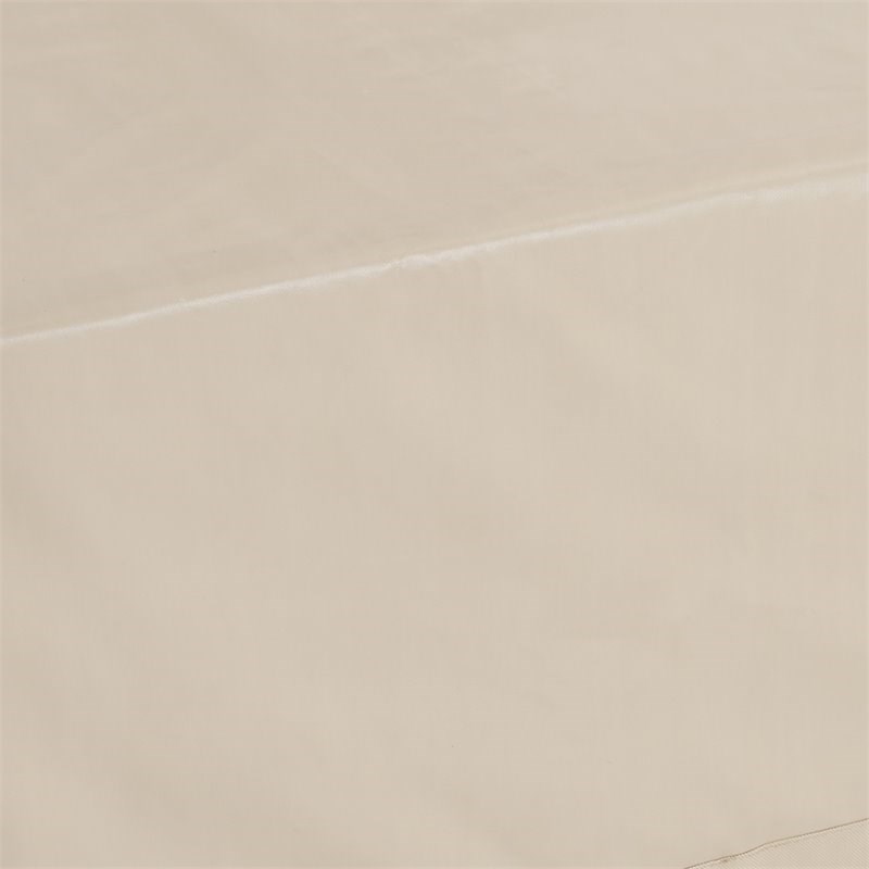 Pemberly Row 2-Piece Vinyl Outdoor Loveseat Cover Set in Tan