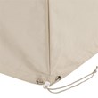 Pemberly Row 2-Piece Vinyl Outdoor Loveseat Cover Set in Tan