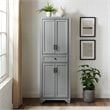 Pemberly Row 4-Door Traditional Wood Pantry in Distressed Gray