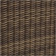 Pemberly Row Modern Wicker / Rattan Patio End Table in Brown