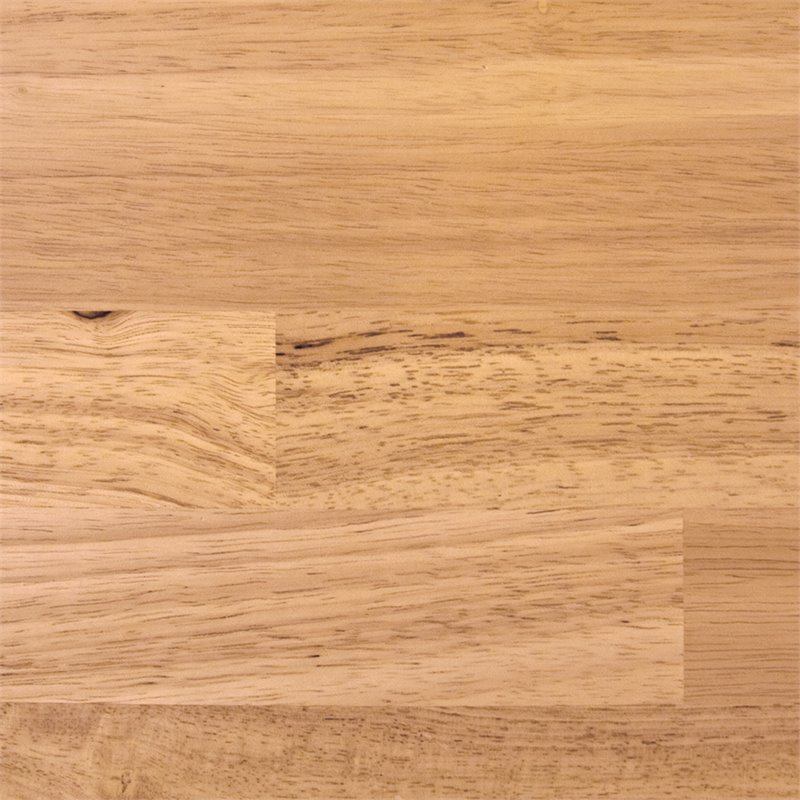 Pemberly Row Natural Wood Top Kitchen Island in Black