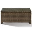 Pemberly Row 4 Piece Wicker Patio Sofa Set in Brown and Sangria