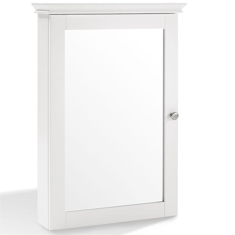 Pemberly Row Mirror Medicine Cabinet in White