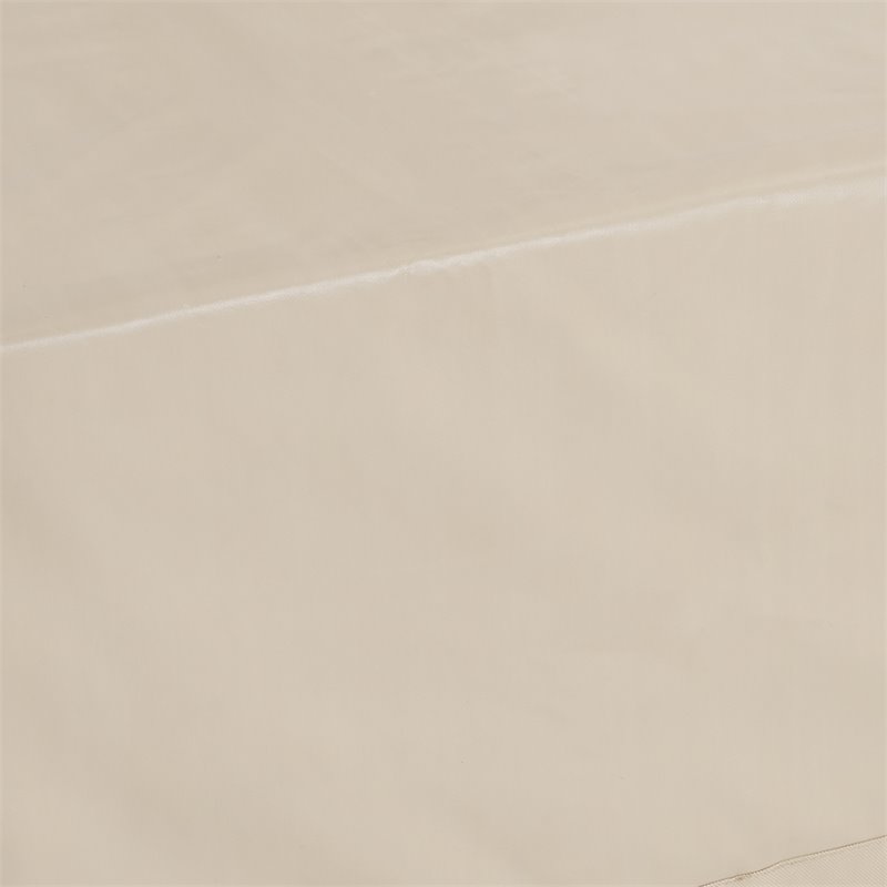 Pemberly Row Outdoor Patio Coffee Table Cover in Cream