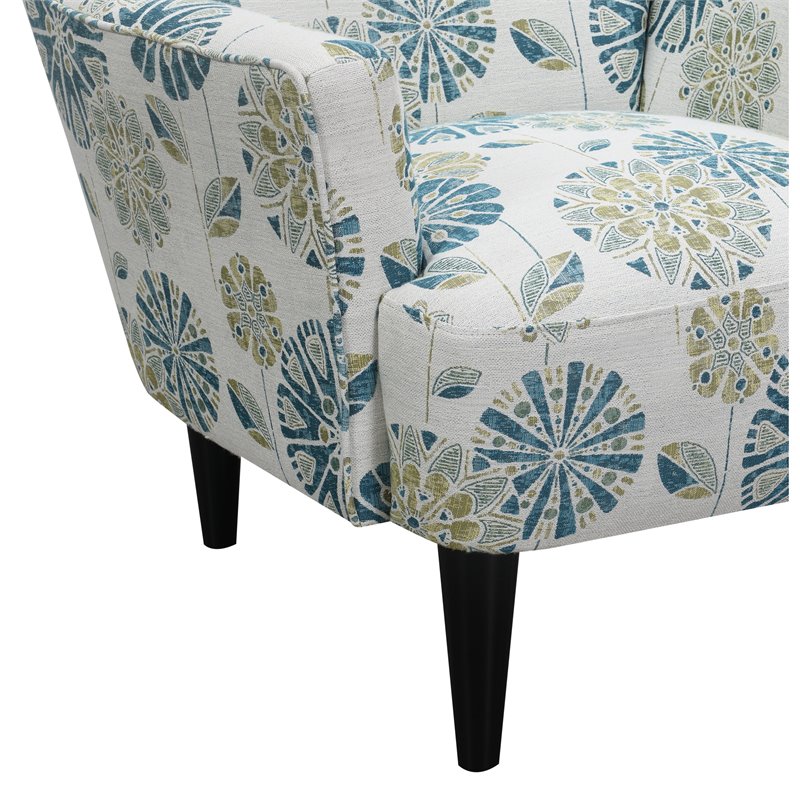 Pemberly Row Accent Chair with Flared Arms in Blue Cymax Business