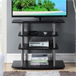 Pemberly Row Contemporary No Tool Wood/Metal TV Stand for TVs up to 32