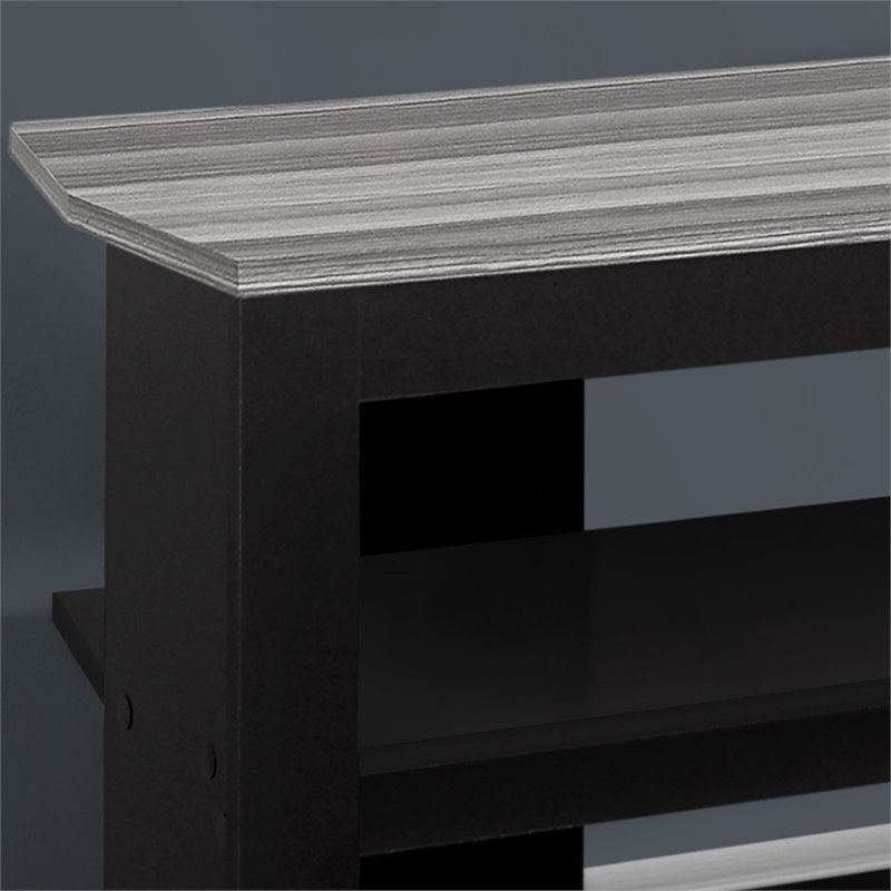 Pemberly Row Modern Wood Corner TV Stand for TVs up to 42