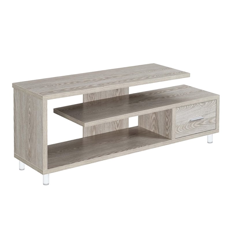 Pemberly Row Contemporary Wood TV Stand for TVs up to 60