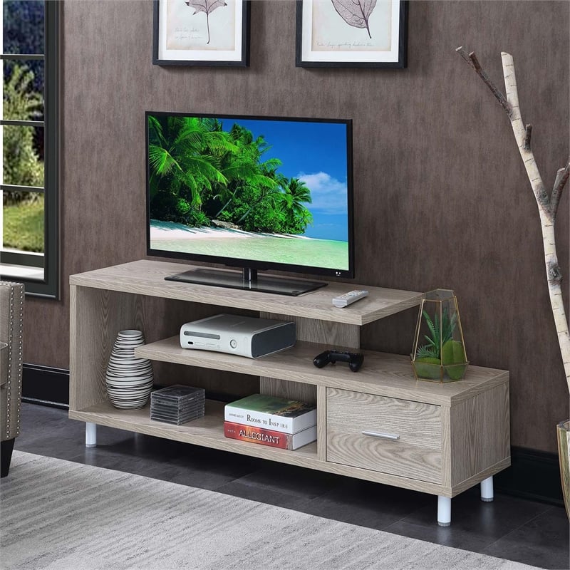 Pemberly Row Contemporary Wood TV Stand for TVs up to 60