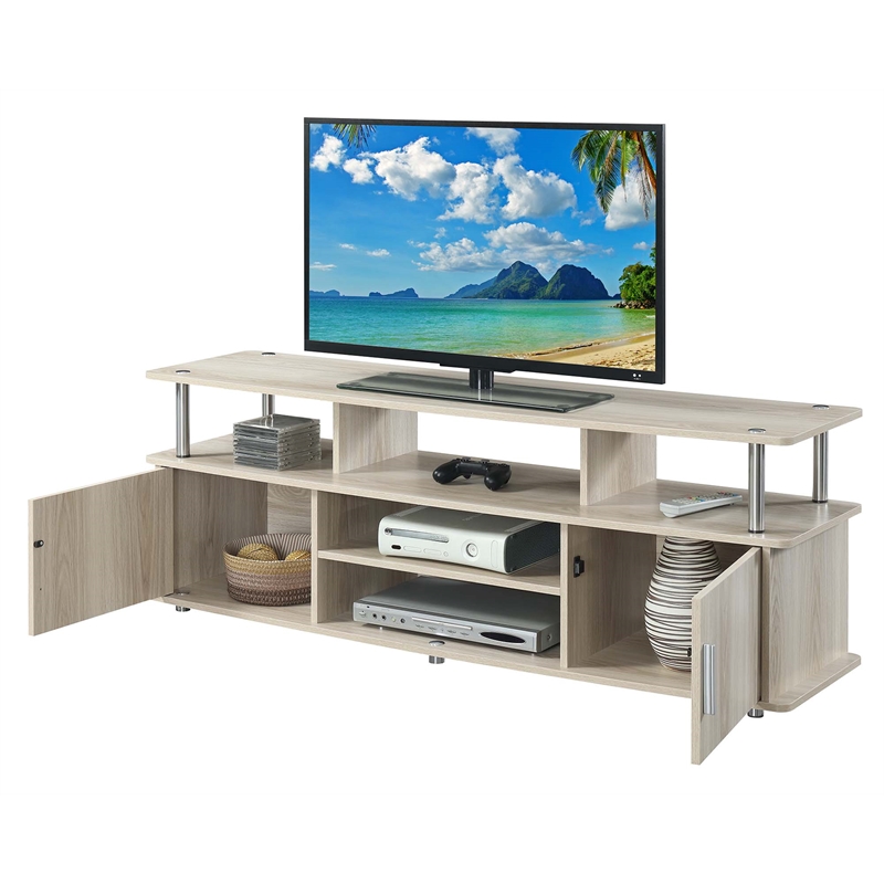 Pemberly Row Contemporary Wood TV Stand for TVs up to 60