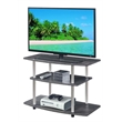 Pemberly Row Contemporary 3-Tier Wood TV Stand for TVs up to 32