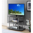 Pemberly Row Contemporary 3-Tier Wood TV Stand for TVs up to 32